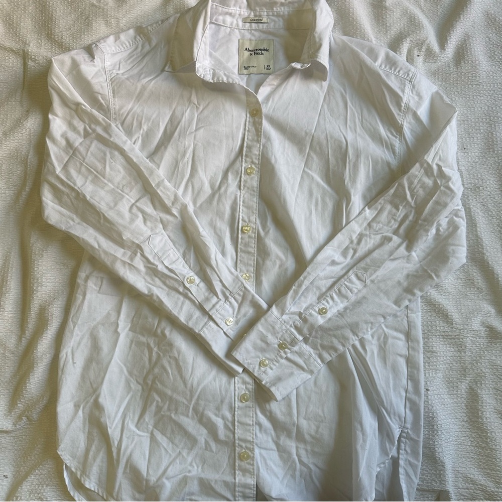 Oversized White Button-Down Shirt - image 1